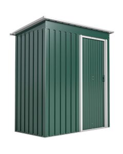 Cobertizo de jardín 163x89x182 cm acero galvanizado color verde Outsunny