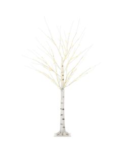 Árbol de luce 22x22x150 cm pp, metal color blanco Homcom