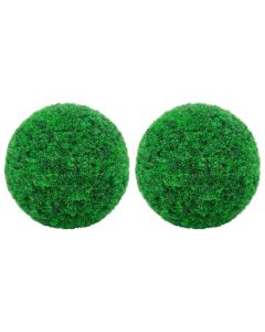 vidaXL bolas de boj artificial 2 unidades 35 cm