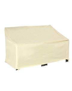 Funda protectora de banco 140x84x94 cm tela oxford color beige Outsunny