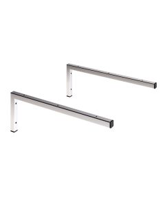 Pack 2 soportes escuadras para encimera lavabo - cromo brillo