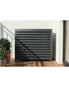 Cubierta aire acondicionado aluminio gris aneto 83x107x52 cm