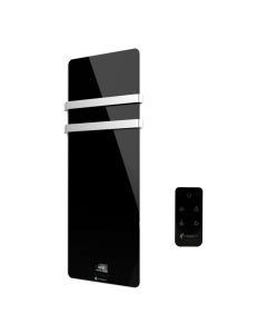 Secador de toallas eléctrico de cristal omiros sannover 850 w negro