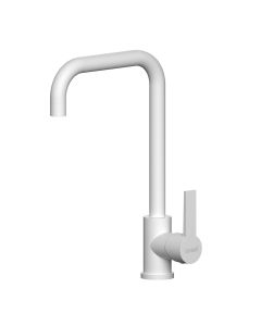 Kibath grifo cocina monomando sou acabado blanco mate fabricado en latón