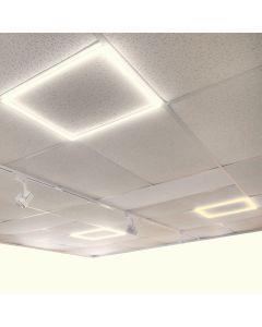 2x marco luminoso LED 60x60cm 48w 4800lm luz blanca neutra, falso techo