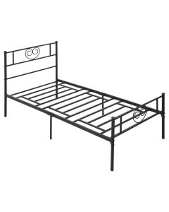 Marco de cama individual 95x196x100 cm acero Homcom