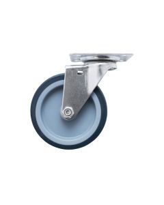 Rueda giratoria ø 10 cm con pletina