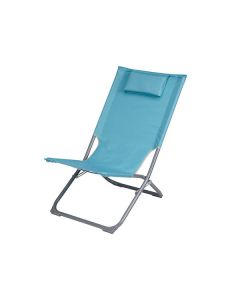 Silla de jardín plegable 51x71cm de acero Curacao