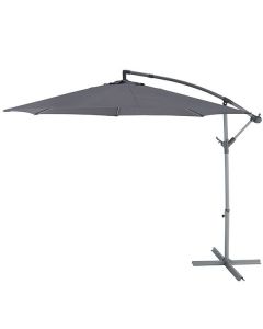 Parasol excéntrico Malta gris 253xø298cm