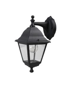 Aplique Exterior Descendente 4 Caras Negro Varennes