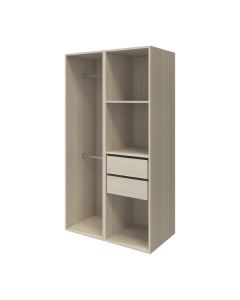 Armario completo Homny 2 columnas roble 1 m