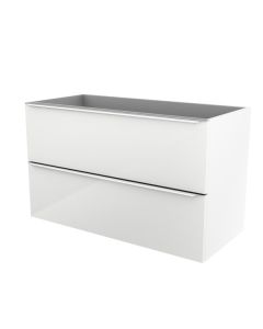 Mueble de baño suspendido Idalie color blanco 100cm