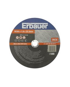 Disco corte metal/inox 230x1,9 mm Erbauer