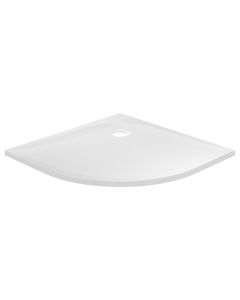 Plato ducha semicircular Calicia resina blanco 90x90 cm