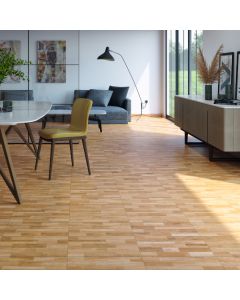Suelo cerámico madera natural liso 45x45cm Madine