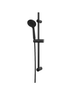 Barra de ducha ajustable Calicia negro mate