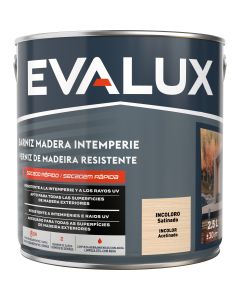 Barniz exterior satinado incoloro 2,5 ml Evalux