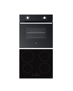 Pack horno y placa de inducción 4 fuegos Cooke & Lewis