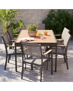 Conjunto de jard&iacute;n de aluminio para 6 personas Vao GoodHome