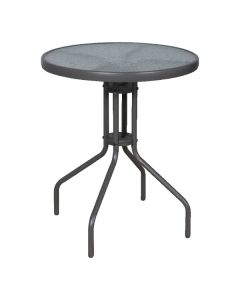 Mesa de jard&iacute;n redonda de acero 60x72cm Tinia GoodHome