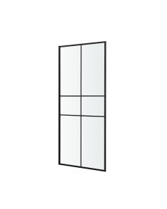 Mampara de ducha fija 70 cm Negro nate Izza