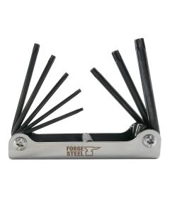 Juego de llaves Torx plegables 8 unidades Forge Steel