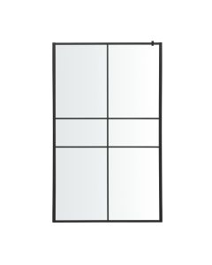 Mampara de ducha ducha fija Izza negro 120 cm
