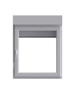 Ventana PVC oscilobatiente persiana derecha 117x80 cm