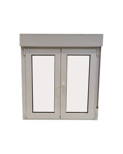 Ventana de aluminio practicable persiana 116x100cm