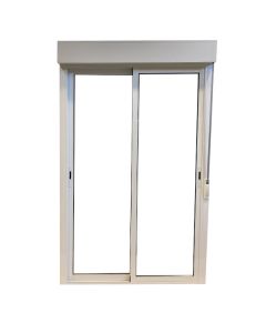 Balconera aluminio corredera persiana 218x120 cm Geom