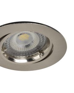 Downlight empotrable led cromo orientable Cooke & Lewis
