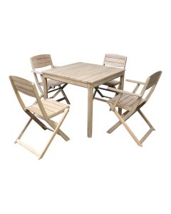 Conjunto de jard&iacute;n de Acacia para 4 personas Riveo