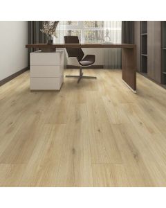 Suelo vin&iacute;lico SPC click con aislante incorporado roble miel 6.5mm Auralia