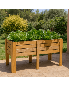 Huerto urbano- mesa de cultivo mura profunda 40cm vidahuerto 150x80x80 cm