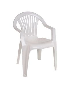 Silla de jardín monoblock 54x56x80cm de resina Braga
