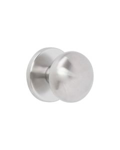 Pomo para puerta liso inoxidable ø 75 mm