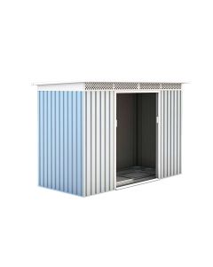 Caseta metálica gardiun rutland 3,93 m² exterior 142x277x184 cm acero galva