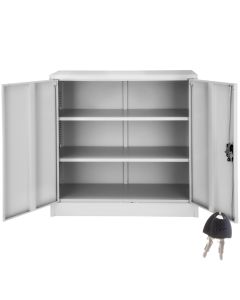 Tectake armario archivador, 3 baldas ajustables