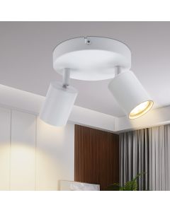 Nettlife lámpara de techo blanca gu10 15x15