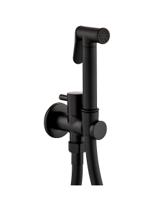 Valaz grifo de bidet empotrado redondo 1 vía negro mate