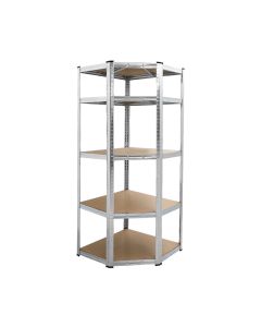 Estantería Almacenaje Esquinera Metálica 180x70x40 Galvanizado 5 Baldas THW