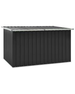 vidaXL caja de almacenaje para jardín gris antracita 171x99x93 cm