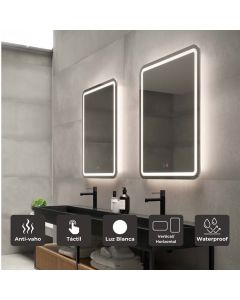 LEDimex-espejo grecia 60x80 LED cantos redondeados frontal