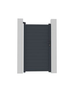 Puerta jardin aluminio "marc" - 101.2 x 180.9 cm - gris