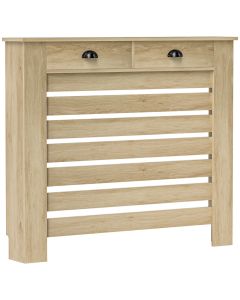 Cubre radiadore 111x19x95.5 cm mdf color marrón Homcom, hogar - decoración