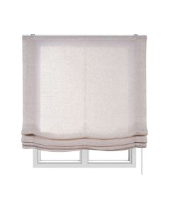 Estor plegable sin varillas, estor paqueto traslúcido  beige, 135 x 175cm