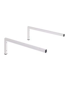 Pack 2 soportes escuadras para encimera lavabo - blanco mate