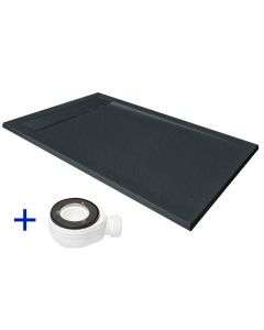 Plato de ducha de resina 150x70 premium ambiente grafito ral 7016  70x150