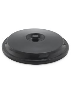 Tapa negra de polipropileno para cubo de basura 100