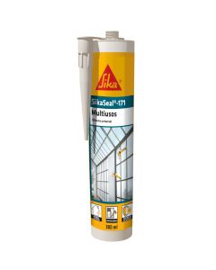 Sellador de silicona para acristalamientos transparente Sikaseal 300ml